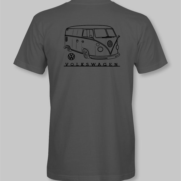 Volkswagen VW Custom Lowered Bus Retro T-Shirt - New - Picture 5 of 10